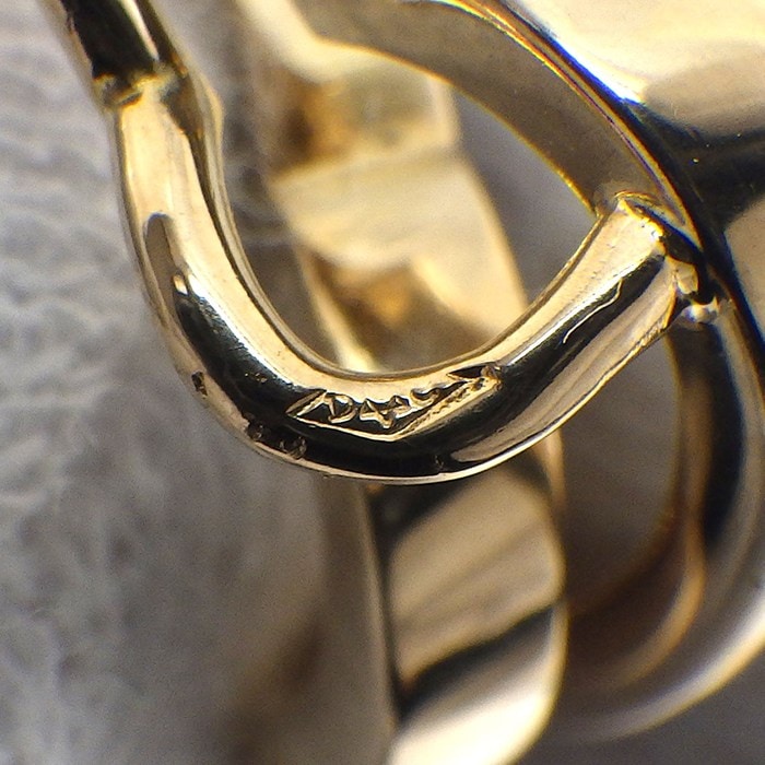 カルティエ Cartier チャーム ペンダントトップ インターレース ハート ダブル K18YG 【中古】