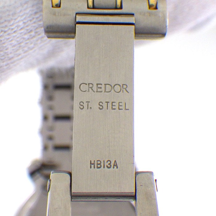 クレドール CREDOR 腕時計 5A70-0040 ホワイト文字盤 K18YG SS クオーツアナログ 【中古】