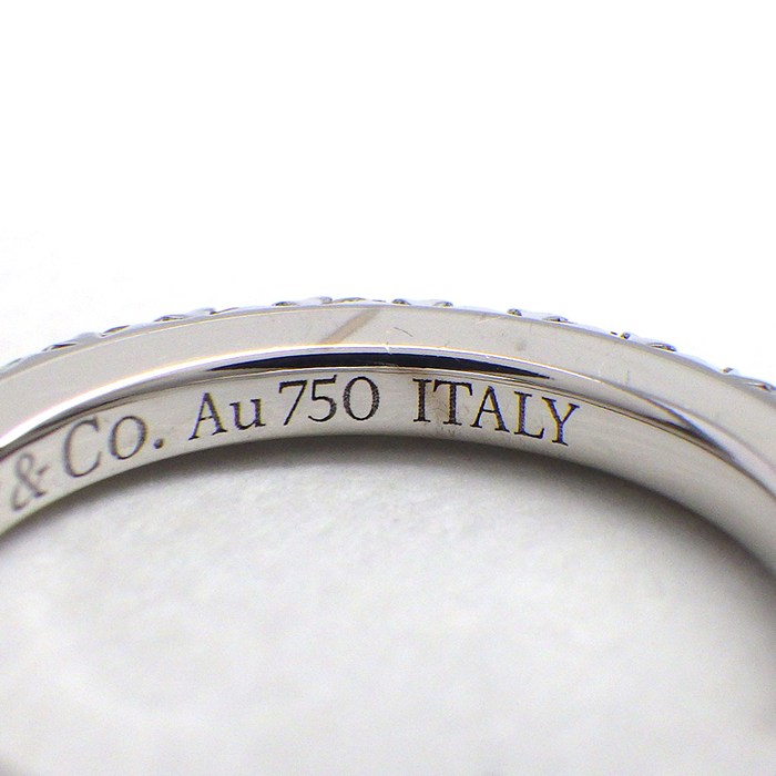 ティファニー Tiffany & Co. ピアス メトロ フープ スモール 60006461 フル サークル ダイヤモンド 計0.30ct K18WG 【中古】