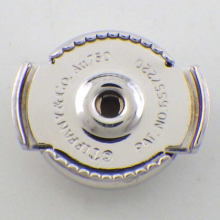 ティファニー Tiffany & Co. ピアス メトロ フープ スモール 60006461 フル サークル ダイヤモンド 計0.30ct K18WG 【中古】