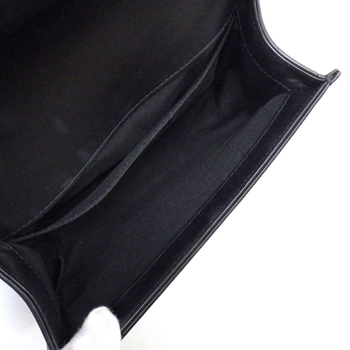 シャネル CHANEL ショルダーバッグ ハンドバッグ ボーイシャネル 20 A67085 2018年製 (24番台) ブラック / グリーン / パープル ラムスキン (羊革) ブラック金具 【中古】