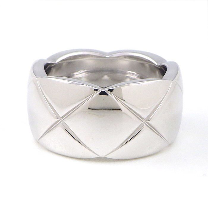 シャネル CHANEL リング ココ クラッシュ ラージモデル J10573 K18WG 15号 / #55 【中古】
