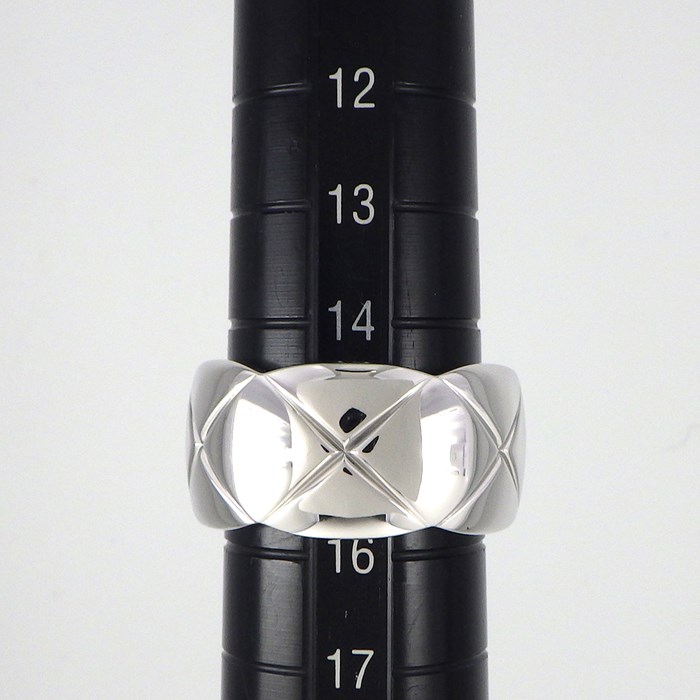 シャネル CHANEL リング ココ クラッシュ ラージモデル J10573 K18WG 15号 / #55 【中古】