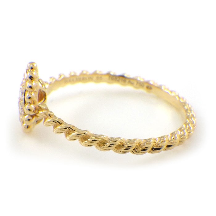ブシュロン BOUCHERON リング セルパンボエム エクストラスモール JRG02143 ツイスト ドロップモチーフ 8ポイント ダイヤモンド K18YG 13.5号 / #55 【中古】