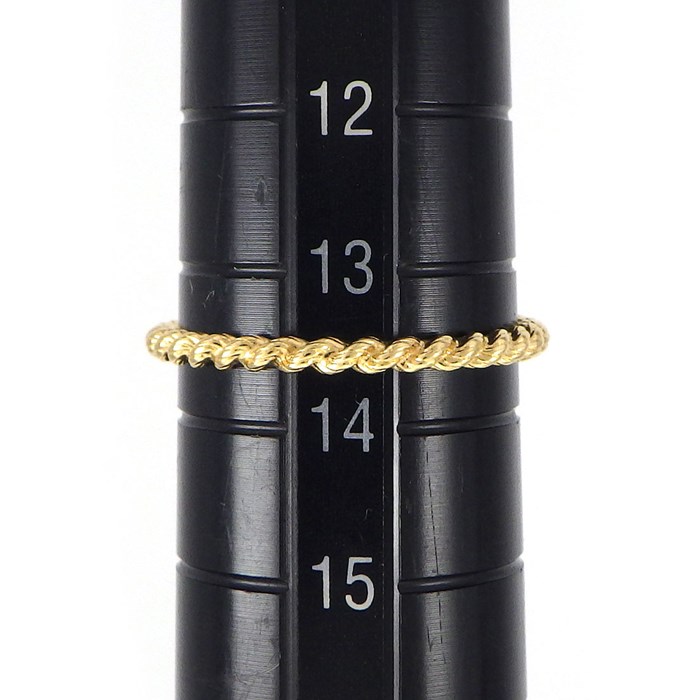 ブシュロン BOUCHERON リング セルパンボエム エクストラスモール JRG02143 ツイスト ドロップモチーフ 8ポイント ダイヤモンド K18YG 13.5号 / #55 【中古】