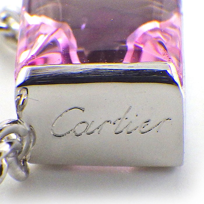 カルティエ リング タンク ピンクトルマリン K18WGのリング