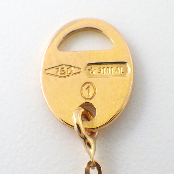 ダミアーニ DAMIANI ネックレス D.ICON ディ アイコン パヴェ ダイヤモンド K18PG ホワイト セラミック 【中古】