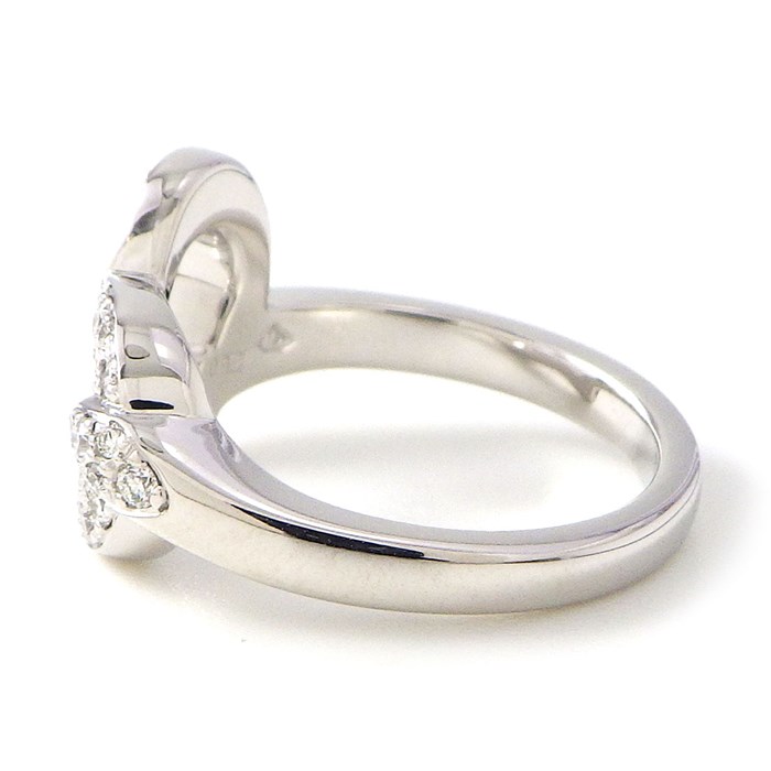 ピアジェ PIAGET リング ライムライト ハート パヴェ ダイヤモンド K18WG 11号 / #52 【中古】