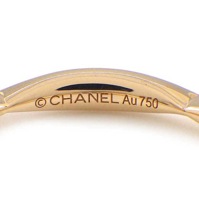 シャネル CHANEL リング カメリア フルエタニティ J10801 ダイヤモンド 計0.22ct K18PG 9.5号 / #50 【中古】