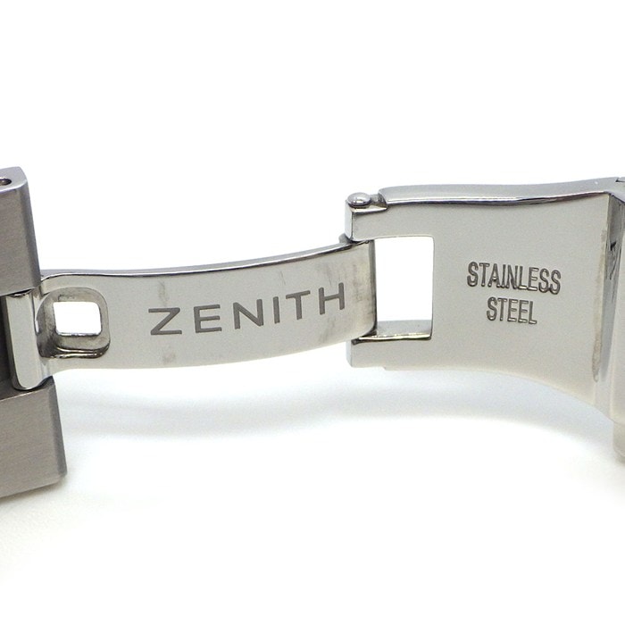 ゼニス ZENITH 腕時計 クロノマスター エルプリメロ フルオープン 51.2151.400/78.C810 スケルトン文字盤/裏スケ デイト クロノグラフ スモールセコンド K18PG SS 自動巻き 【箱・保付き】 【中古】