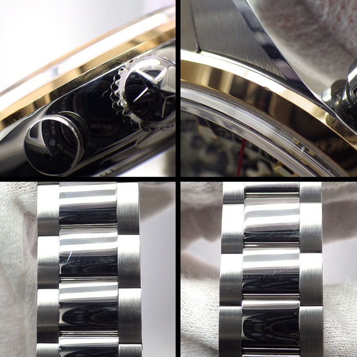 ゼニス ZENITH 腕時計 クロノマスター エルプリメロ フルオープン 51.2151.400/78.C810 スケルトン文字盤/裏スケ デイト クロノグラフ スモールセコンド K18PG SS 自動巻き 【箱・保付き】 【中古】