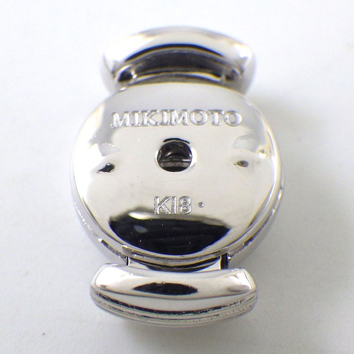 ミキモト MIKIMOTO ピアス パッショノワール Mコレクション PE-1761YU 黒蝶真珠 9.5mm珠 K18WG 【中古】