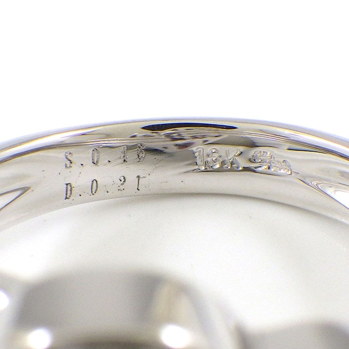 スタージュエリー STAR JEWELRY リング ハート モチーフ パヴェ ピンクサファイア 計0.46ct ダイヤモンド 計0.21ct K18WG 12.5号 【中古】
