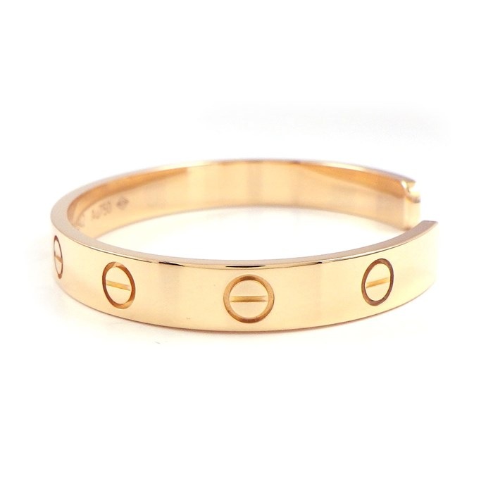 カルティエ Cartier バングル オープン ラブ B6032616 K18PG / #16 【中古】