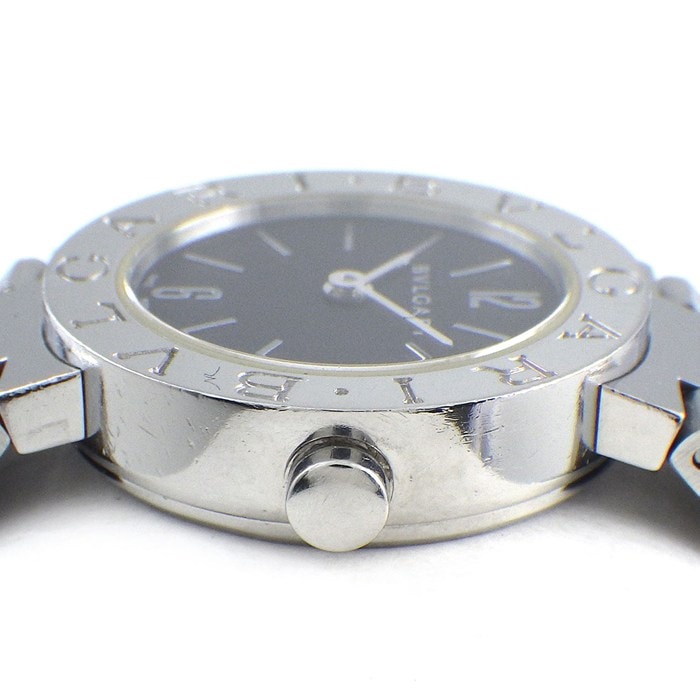 ブルガリ BVLGARI 腕時計 ブルガリブルガリ BB23SS デイト ブラック文字盤 SS クオーツアナログ 【箱・保付き】 【中古】
