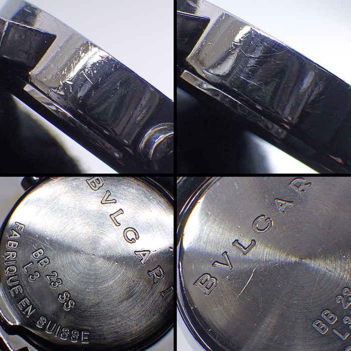 ブルガリ BVLGARI 腕時計 ブルガリブルガリ BB23SS デイト ブラック文字盤 SS クオーツアナログ 【箱・保付き】 【中古】