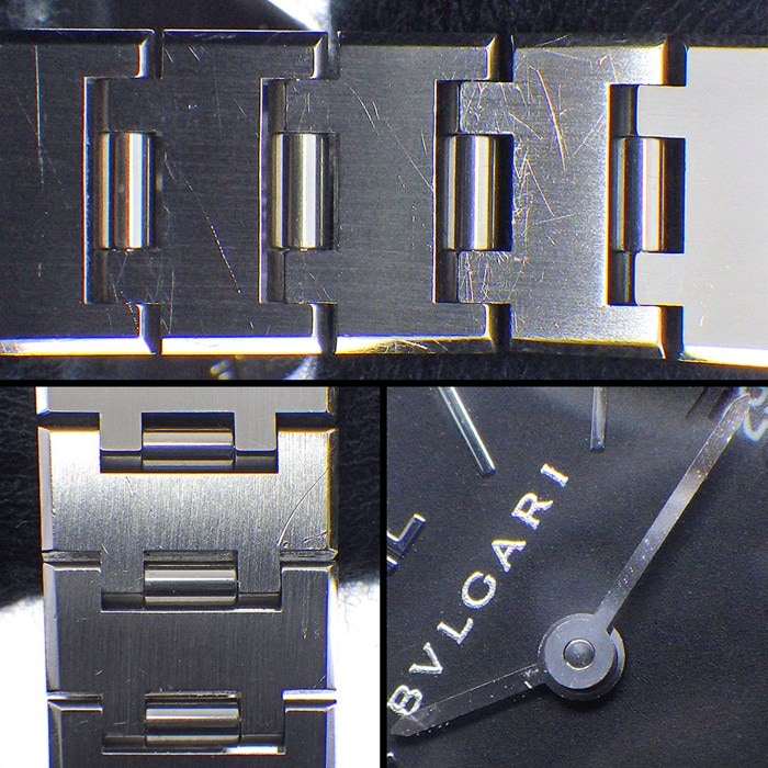 ブルガリ BVLGARI 腕時計 ブルガリブルガリ BB23SS デイト ブラック文字盤 SS クオーツアナログ 【箱・保付き】 【中古】