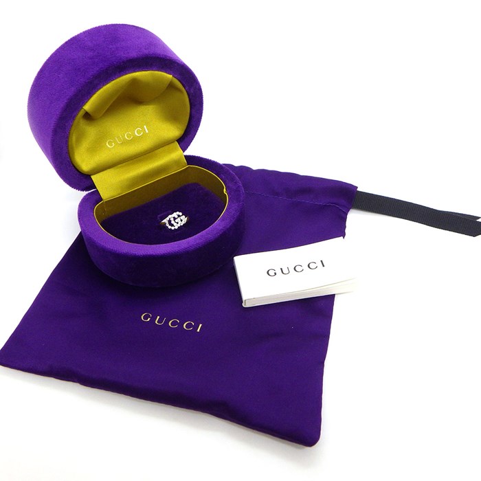 GUCCI　GGランニングK18WG GUCCI グッチ K18WG ランニングGリング ホワイトゴールド サイズ