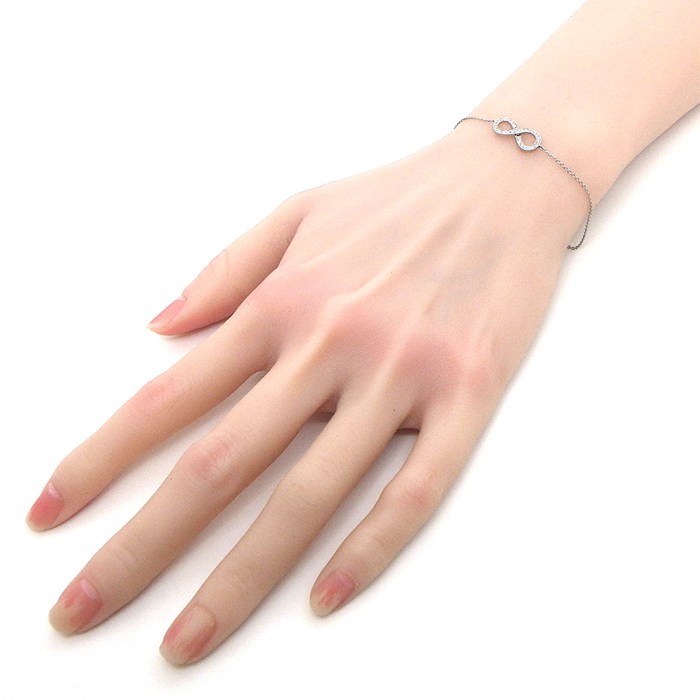 ティファニー Tiffany & Co. ブレスレット インフィニティ ダイヤモンド PT950 【中古】