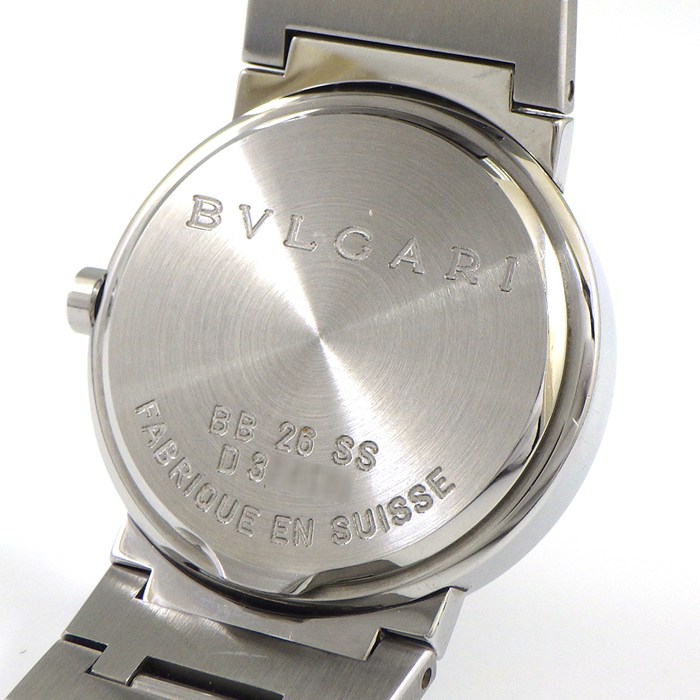 ブルガリ BVLGARI 腕時計 ブルガリブルガリ BB26SS ブラック文字盤 デイト SS クオーツアナログ 【中古】