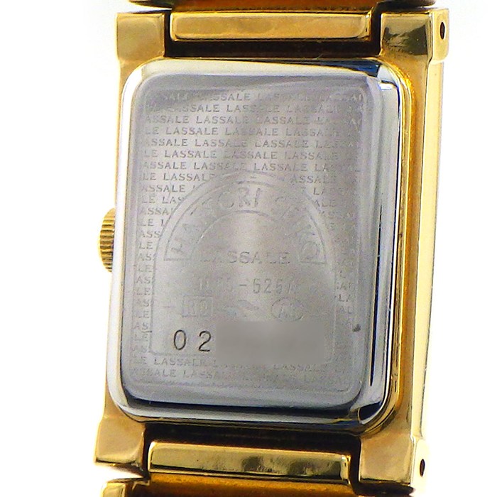 セイコー SEIKO 腕時計 ラサール 1E50-525A レクタンギュラー サンレイ ブルー文字盤 ミネラルガラス GP クオーツアナログ 【中古】