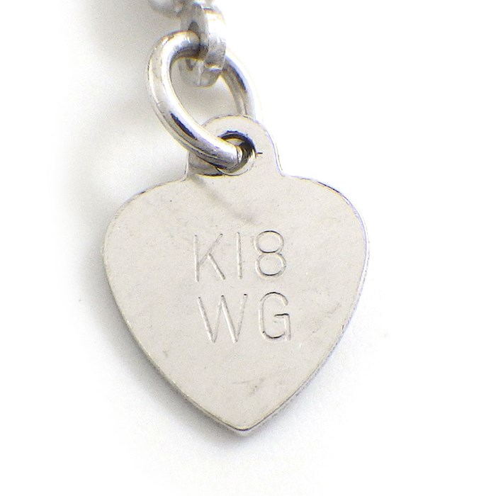 【ルビー ダイヤモンド】 ネックレス フラワー ルビー 計1.10ct ダイヤモンド 計0.39ct K18WG 【中古】