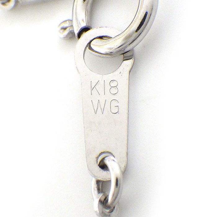 【ルビー ダイヤモンド】 ネックレス フラワー ルビー 計1.10ct ダイヤモンド 計0.39ct K18WG 【中古】