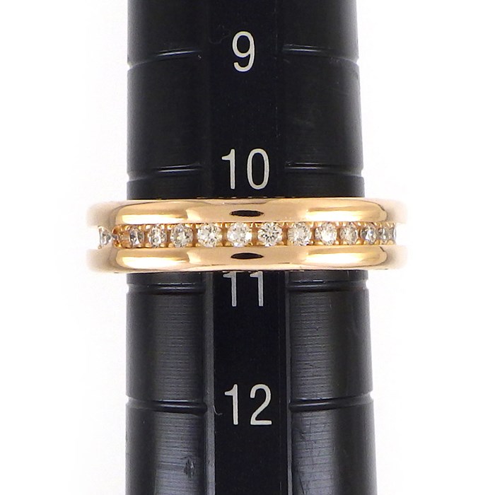 ブルガリ BVLGARI リング B-zero1 ビーゼロワン XS 342886 1バンド フルサークル ダイヤモンド 計0.48ct K18PG 10.5号 / #51 【中古】