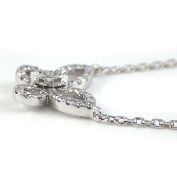 グラフ Graff GRAFF ネックレス ミニ バタフライ シルエット RGP808 ダイヤモンド 0.15ct K18WG 【中古】