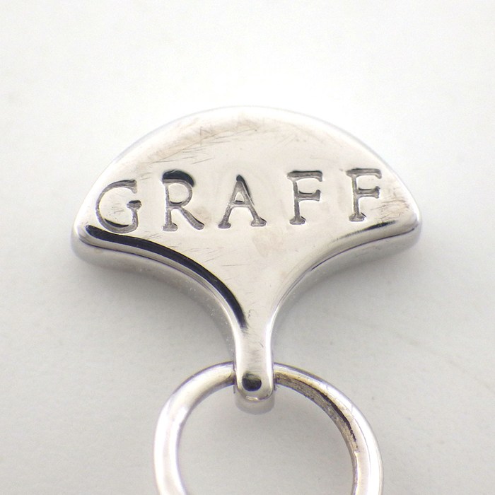 グラフ Graff GRAFF ネックレス ミニ バタフライ シルエット RGP808 ダイヤモンド 0.15ct K18WG 【中古】