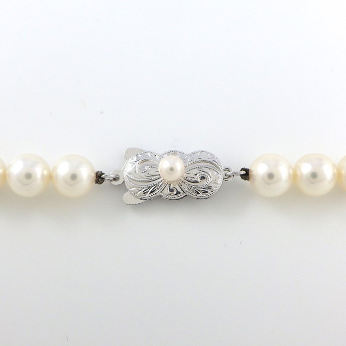 ミキモト MIKIMOTO ネックレス パール 7.0-7.5mm珠 SV925 【中古】