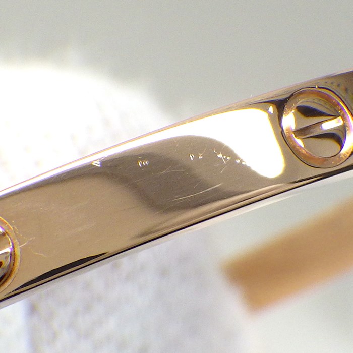 カルティエ Cartier ブレスレット ラブ SM B6047315 K18PG / #15 【中古】