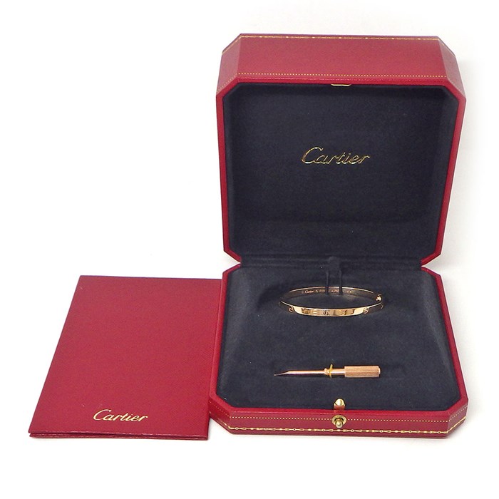 カルティエ Cartier ブレスレット ラブ SM B6047315 K18PG / #15 【中古】
