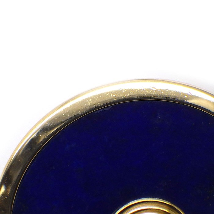 カルティエ Cartier ネックレス アミュレット ドゥ SM ラウンド サークル ラピスラズリ 1ポイント ダイヤモンド K18WG 【中古】