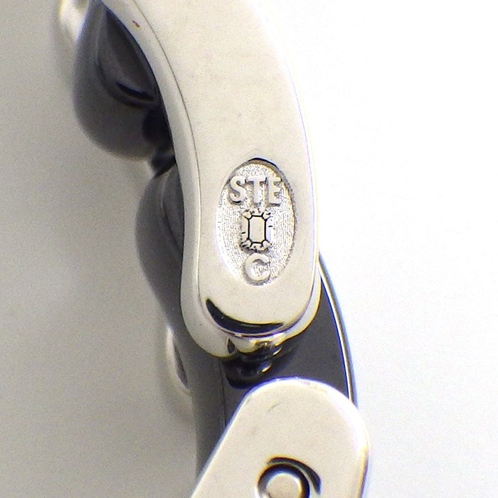 シャネル CHANEL ブレスレット ウルトラ コレクション フルサークル ダイヤモンド K18WG ブラック セラミック 黒 / #17 【中古】