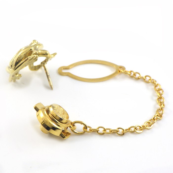 【ダイヤモンド】 ピンブローチ カエル モチーフ ラウンドブリリアントカット ダイヤモンド 計0.20ct K18YG 【中古】