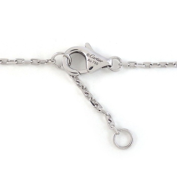 カルティエ Cartier ネックレス ジュストアンクル B7224891 釘モチーフ 14ポイント ダイヤモンド 計0.12ct K18WG 【中古】
