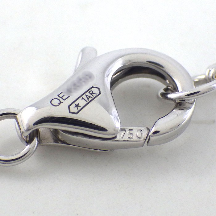 カルティエ Cartier ネックレス ジュストアンクル B7224891 釘モチーフ 14ポイント ダイヤモンド 計0.12ct K18WG 【中古】