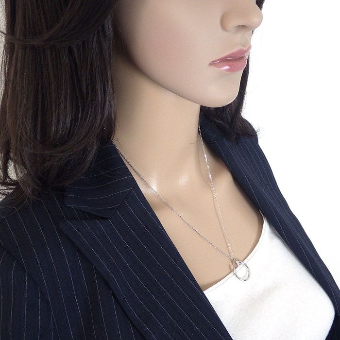 カルティエ Cartier ネックレス ジュストアンクル B7224891 釘モチーフ 14ポイント ダイヤモンド 計0.12ct K18WG 【中古】