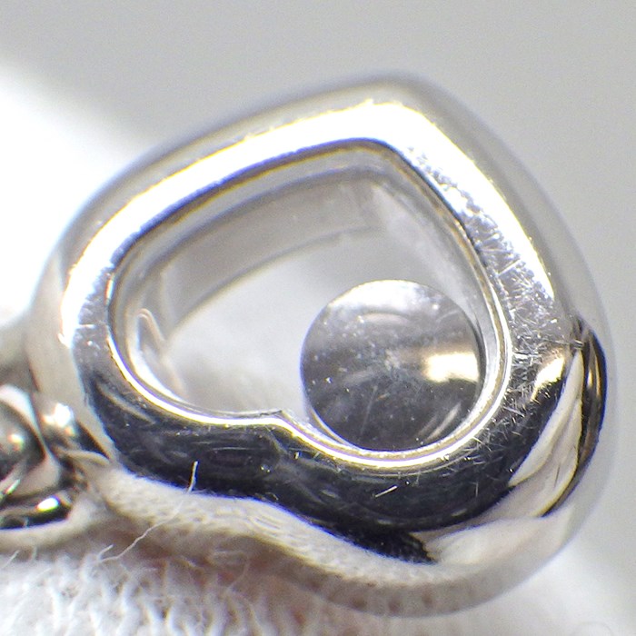 ショパール Chopard ネックレス ハッピーダイヤモンド ハート 79/6718 ムービング ダイヤモンド K18WG 【中古】
