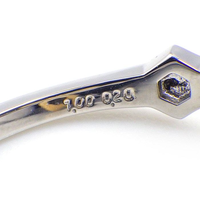 【シトリン ダイヤモンド】 リング ミツバチ モチーフ 1ポイント オーバルカット シトリン 1.00ct パヴェ ダイヤモンド 0.20ct PT950 K18YG 12号