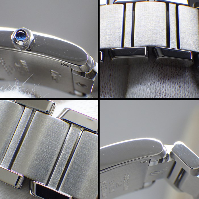 カルティエ Cartier 腕時計 タンクフランセーズ SM W51008Q3 スクエア ホワイト 文字盤 SS クオーツアナログ 【中古】