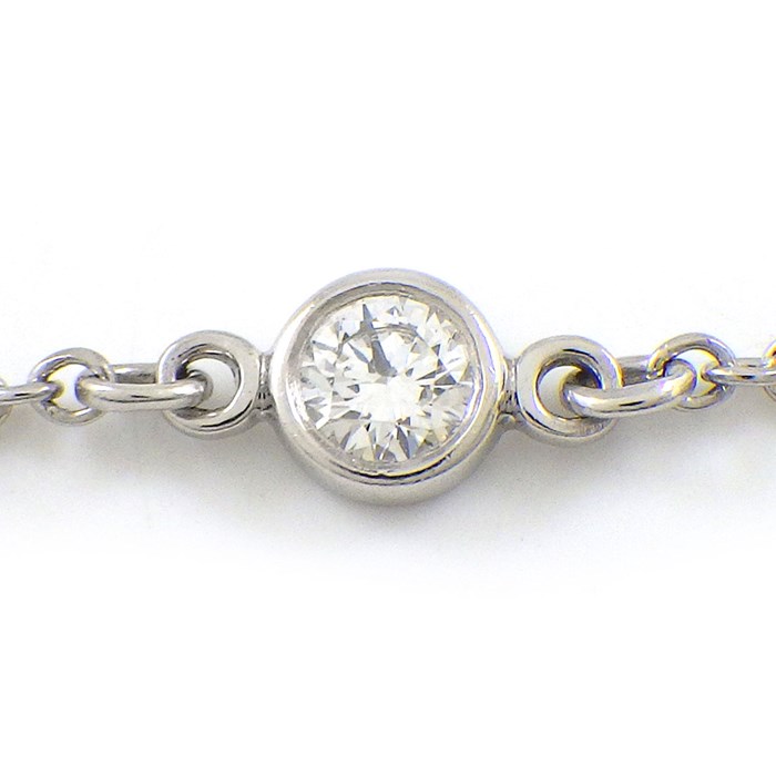 ティファニー Tiffany & Co. ブレスレット バイザヤード 60099275 6ポイント ダイヤモンド PT950 【中古】