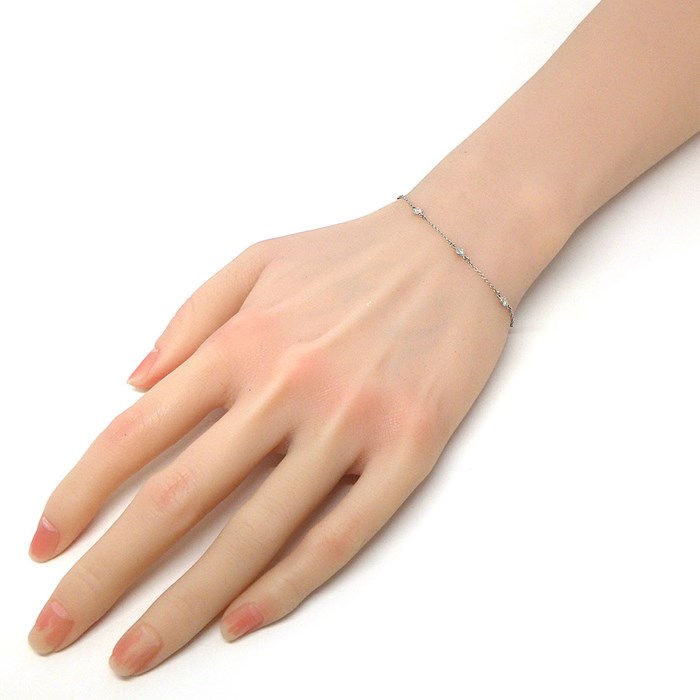 ティファニー Tiffany & Co. ブレスレット バイザヤード 60099275 6ポイント ダイヤモンド PT950 【中古】
