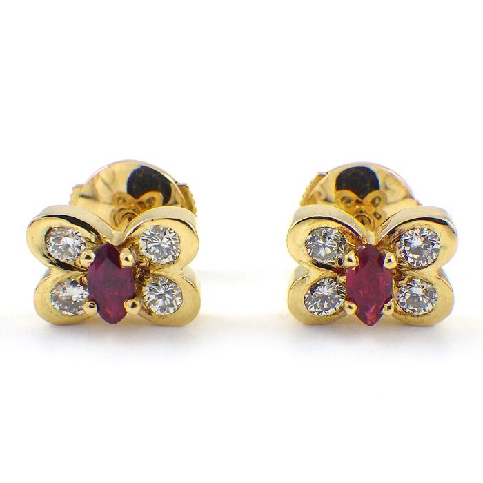 ヴァンクリーフ＆アーペル Van Cleef & Arpels ピアス パピヨン