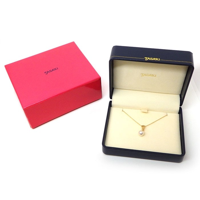 タサキ 田崎真珠 TASAKI ネックレス 1ポイント アコヤ真珠 K18YG 【中古】