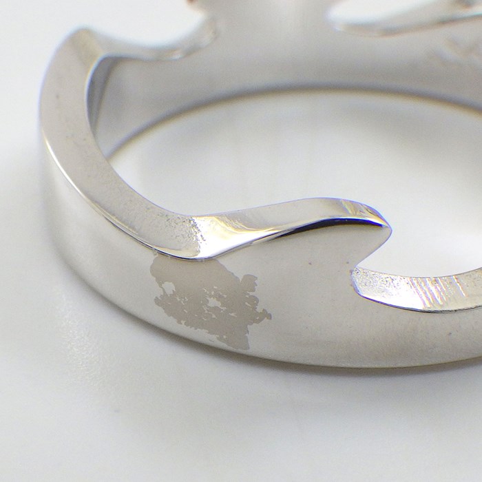 ジョージジェンセン Georg Jensen リング 【3点セット】 フュージョン 3バンド 3連 ウェーブ ダイヤモンド K18YG K18WG 12.5号 / #51 【中古】