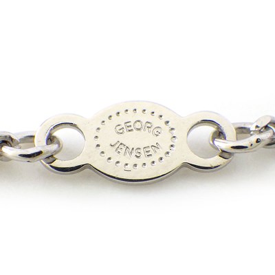 ジョージジェンセン Georg Jensen ネックレス フュージョン ウェーブ ダイヤモンド K18WG 【中古】