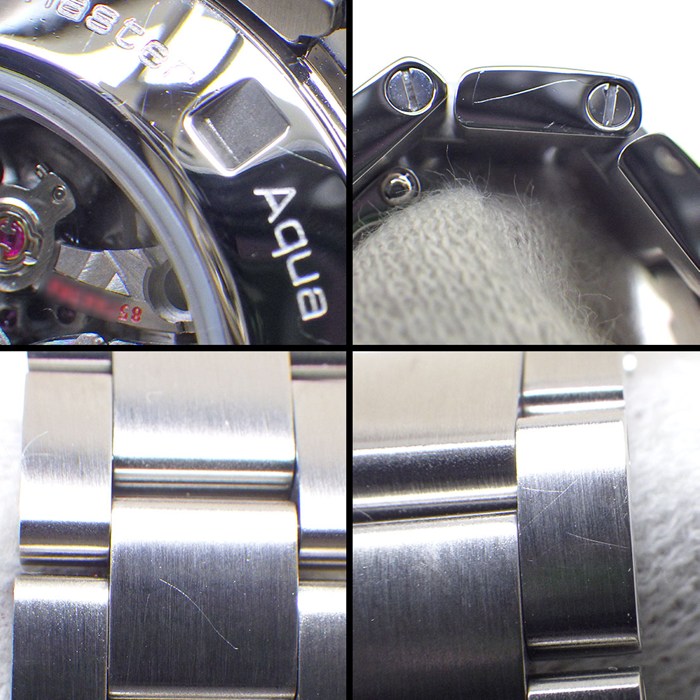 オメガ OMEGA 腕時計 シーマスター アクアテラ 150M 231.15.34.20.55.001 クロノメーター デイト 12ポイント ダイヤインデックス ダイヤベゼル ストライプ ホワイトシェル文字盤 SS 自動巻き 【箱・保付き】 【中古】