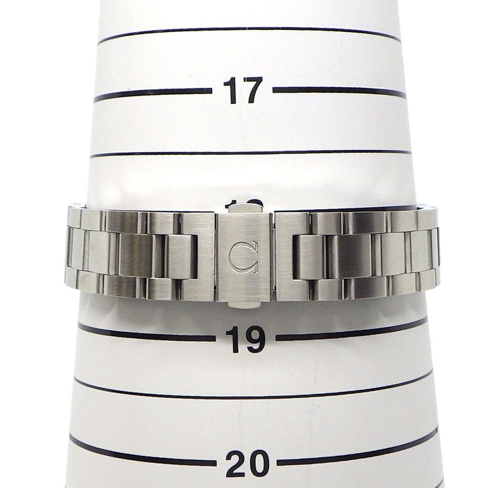 オメガ OMEGA 腕時計 シーマスター アクアテラ 150M 231.15.34.20.55.001 クロノメーター デイト 12ポイント ダイヤインデックス ダイヤベゼル ストライプ ホワイトシェル文字盤 SS 自動巻き 【箱・保付き】 【中古】